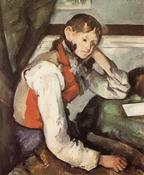 Paul Cezanne Boy in a Red Waistcoat Sweden oil painting art